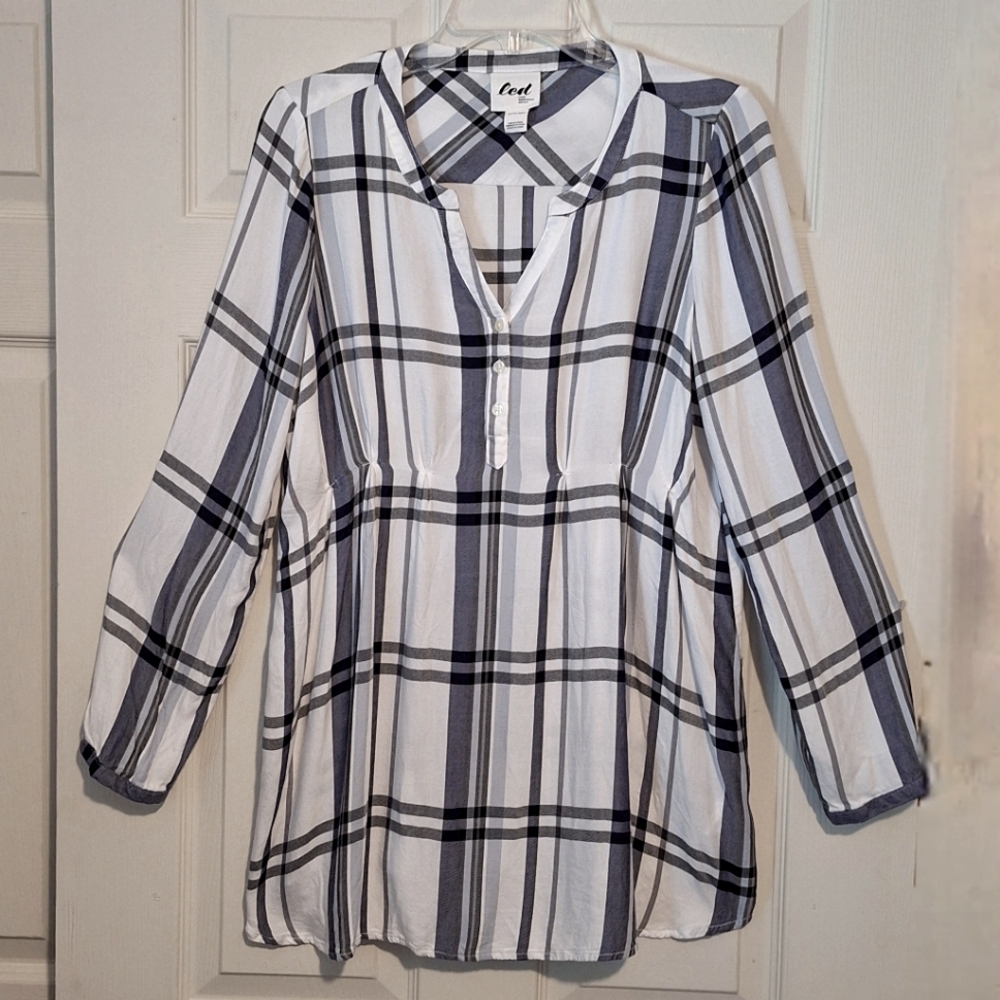 'Led' "lux essentials denim" maternity blouse shirt empire waist, SP